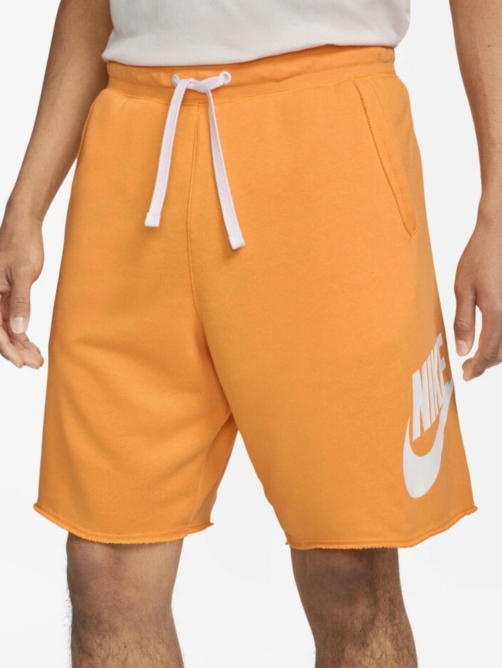 Nike Club Alumni Men's French Terry Shorts Sundial Yellow Sports Casual Weekend